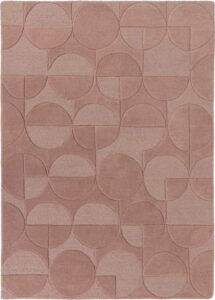 Růžový koberec z vlny Flair Rugs Gigi