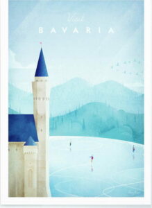 Plakát Travelposter Bavaria