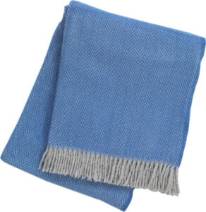Kobaltově modrý pléd s podílem bavlny Euromant Skyline II