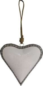 Závěsná dekorace ve tvaru srdce Antic Line Light Heart