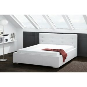Čalouněná postel DAKOTA bílá rozměr 140x200 cm TT-FURNITURE