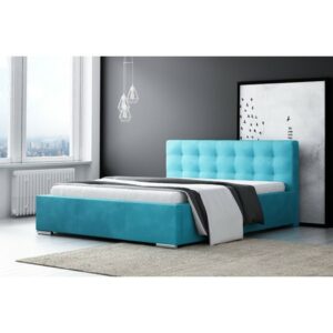 Čalouněná postel DIANA modrá rozměr 160x200 cm TT-FURNITURE