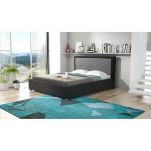 Čalouněná postel SIMONA černá rozměr 180x200 cm TT-FURNITURE