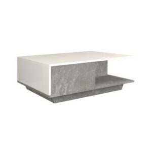 Konferenční stolek Denver beton/bílá lesklá TOP Nábytek