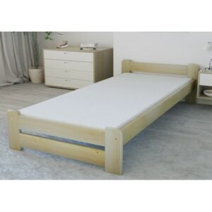 Vyvýšená masivní postel Euro 90x200 cm včetně roštu Dub Home Line