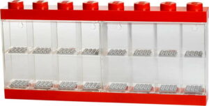 Červená sběratelská skříňka na 16 minifigurek LEGO® LEGO