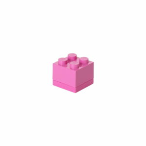 Růžový úložný box LEGO® Mini Box LEGO