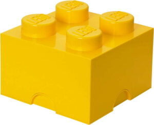 Žlutý úložný box čtverec LEGO® LEGO
