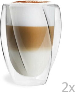 Sada 2 dvoustěnných sklenic Vialli Design Latte