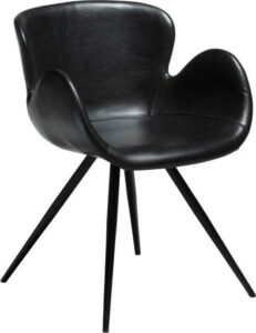 Černá koženková židle DAN-FORM Denmark Gaia ​​​​​DAN-FORM Denmark