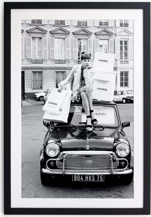 Černobílý plakát Velvet Atelier Chanel