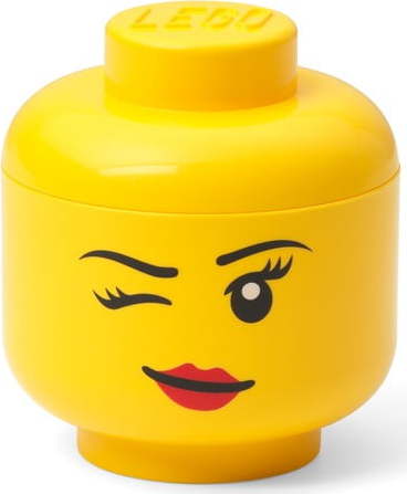 Žlutá úložná krabice ve tvaru hlavy LEGO® whinky