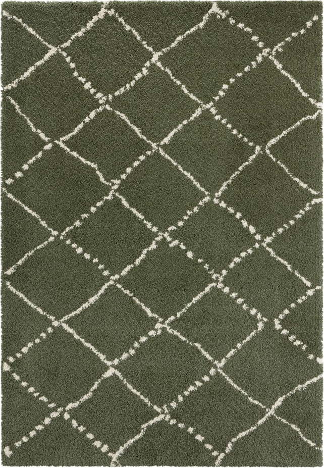 Zelený koberec Mint Rugs Hash