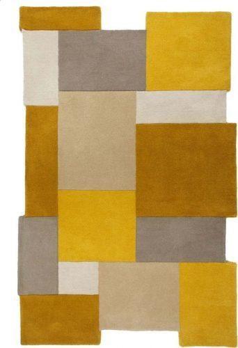 Žluto-béžový vlněný koberec Flair Rugs Collage