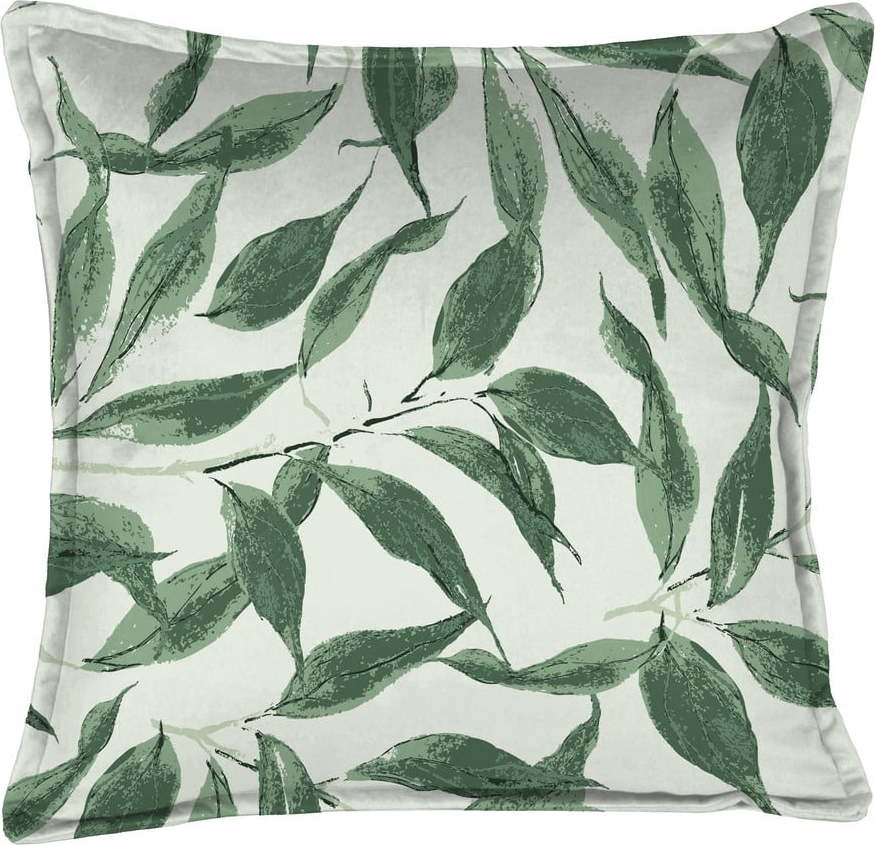 Zelený dekorativní polštář Velvet Atelier Sage Leaf