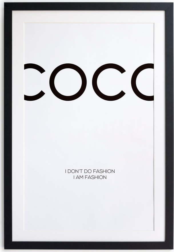 Černobílý plakát Little Nice Things Coco