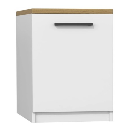 Kuchyňská skříňka s pracovní plochou 60 cm bílá/dub artisan TOP Nábytek