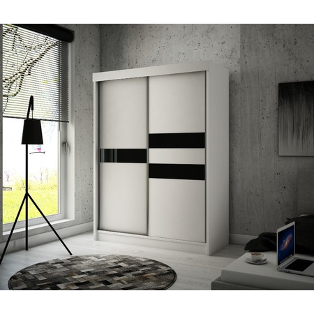 Kvalitní Šatní Skříň Arrow 200 cm Wenge Černá Furniture