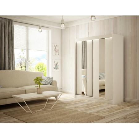 Kvalitní Šatní Skříň Luke 120 cm Černá Dub Sonoma Furniture