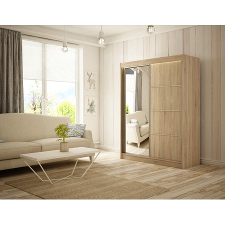 Kvalitní Šatní Skříň Pako 150 cm Dub Sonoma Furniture