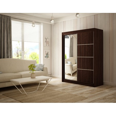Kvalitní Šatní Skříň Pako 200 cm Wenge Furniture