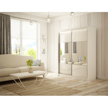 Kvalitní Šatní Skříň Rico 200 cm Černá Wenge Furniture