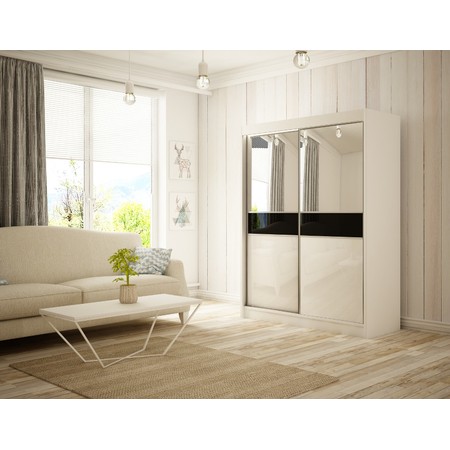 Kvalitní Šatní Skříň Tito 200 cm Čokoláda Wenge Furniture