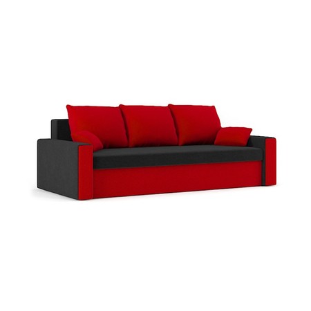 Velká rozkládací pohovka PANAMA Černá/červená Signal-nabytek