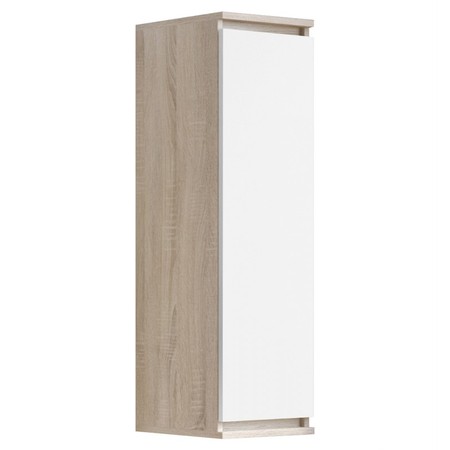 Vitrína CLP W 30 cm Sonoma/bílá Akord