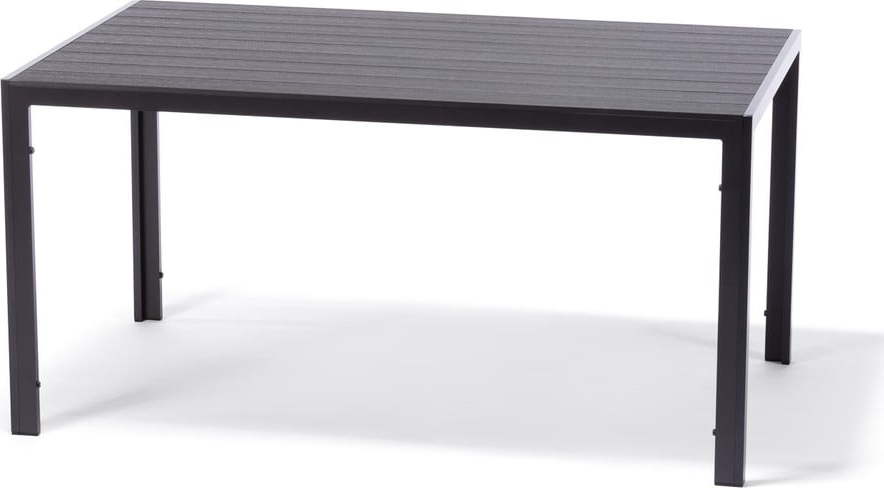 Černý zahradní stůl s artwood deskou Le Bonom Viking