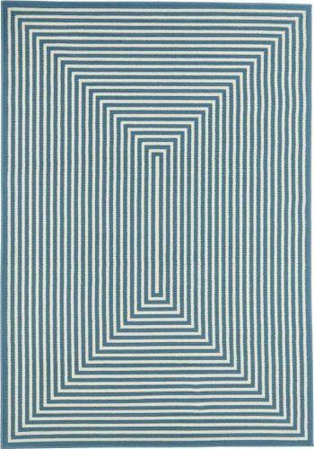 Modrý venkovní koberec Floorita Braid