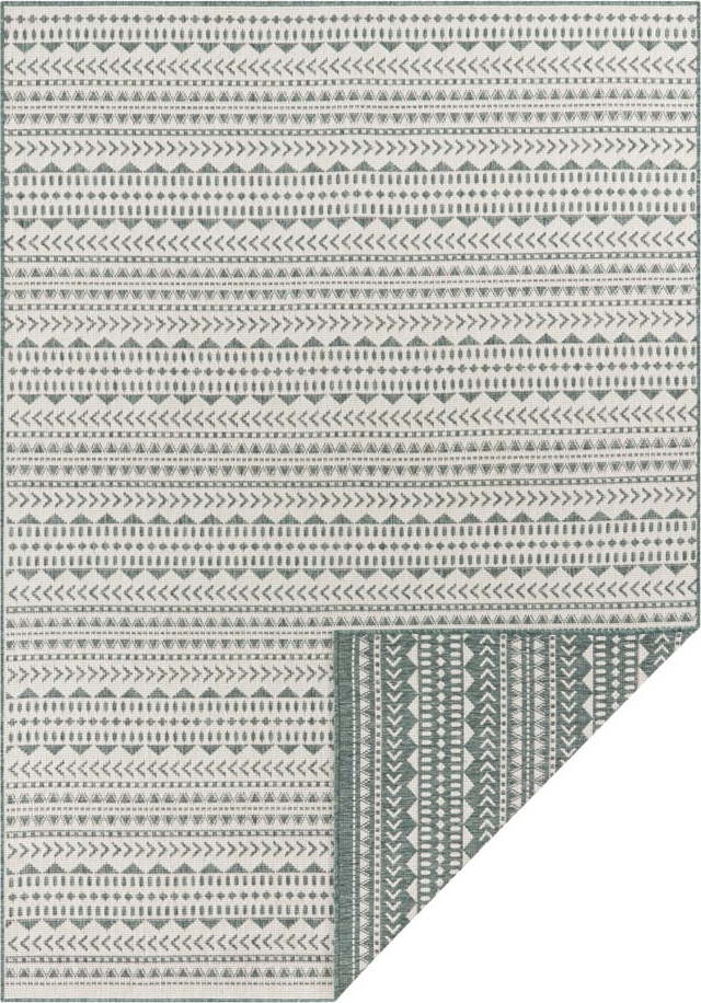 Zeleno-bílý venkovní koberec Ragami Kahira