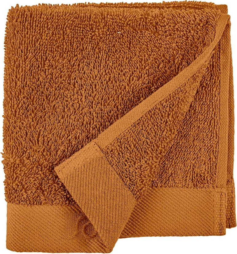 Oranžový ručník z froté bavlny Södahl Clay