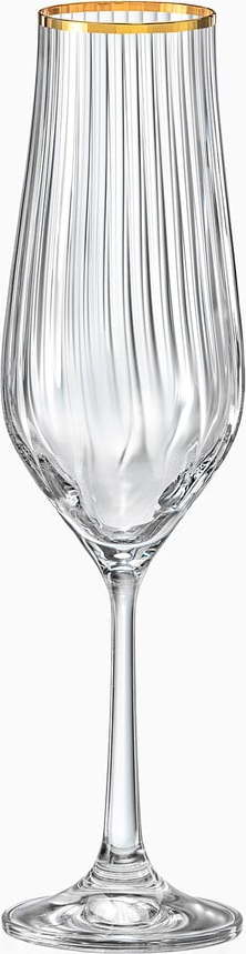 Sada 6 sklenic na šampaňské Crystalex Golden Celebration