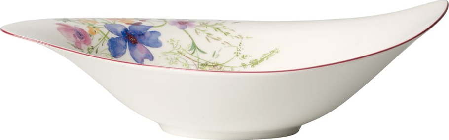 Bílá porcelánová salátová mísa s motivem květin Villeroy & Boch Mariefleur Serve