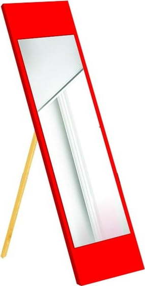 Stojací zrcadlo s červeným rámem Oyo Concept