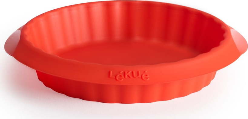 Červená silikonová forma na koláč Lékué