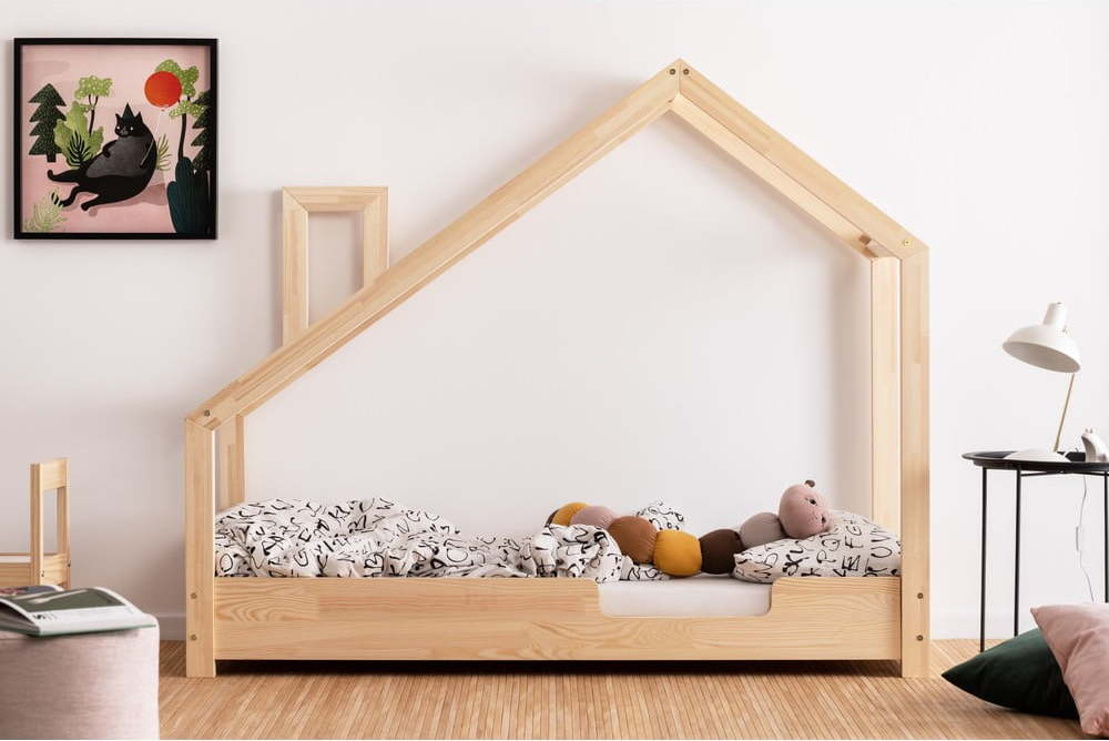 Domečková postel z borovicového dřeva Adeko Luna Carl