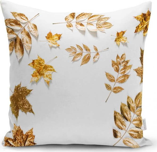 Povlak na polštář Minimalist Cushion Covers Golden Leaves