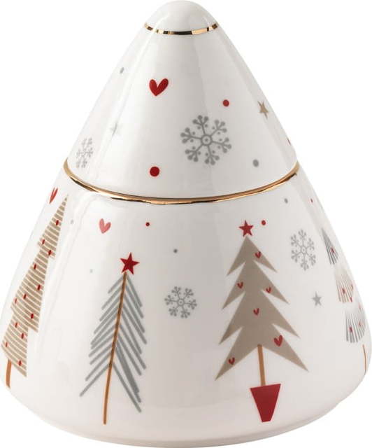 Porcelánová cukřenka s vánočním motivem Brandani Fiocco