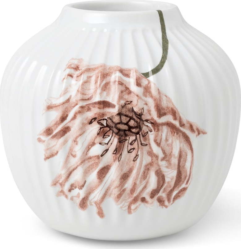 Bílá porcelánová váza Kähler Design Poppy