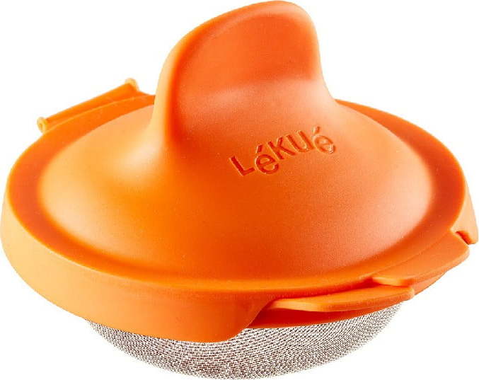 Oranžová silikonová formička na ztracené vejce Lékué Pouched LÉKUÉ