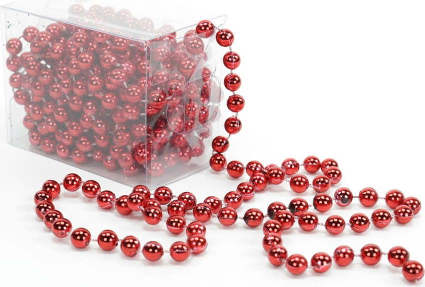 Dekorativní řetěz v červené barvě Unimasa Balls