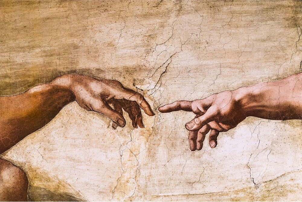 Reprodukce obrazu Michelangelo Buonarroti - Creation of Adam
