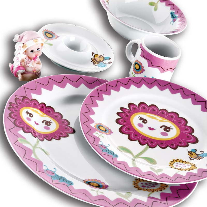 5dílný dětský porcelánový jídelní set Kütahya Porselen Bloom Kütahya Porselen