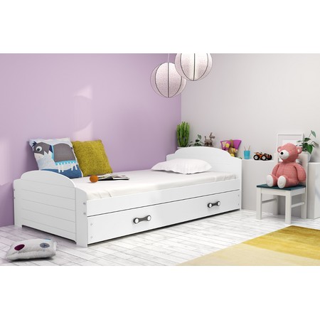Dětská postel LILI bílá 200x90 cm Bílá BMS