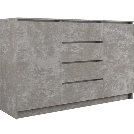 Komoda 2D4S 140 cm - beton TOP Nábytek