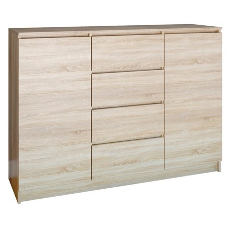 Komoda 2D4S 140 cm dub sonoma TOP Nábytek