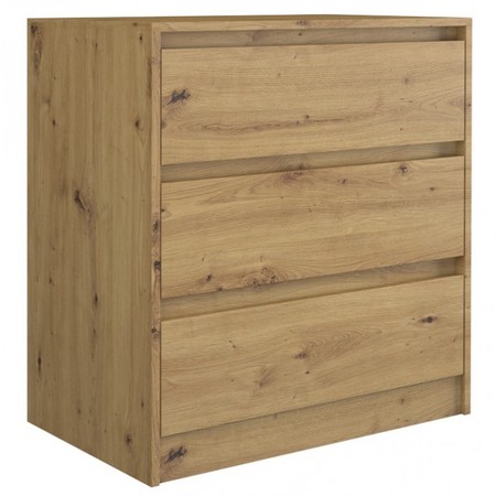 Komoda 3 šuplíky KARO - dub artisan TOP Nábytek