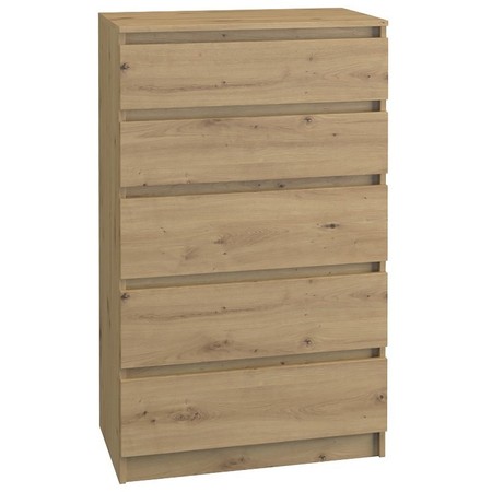 Komoda 5 šuplíků - dub artisan TOP Nábytek